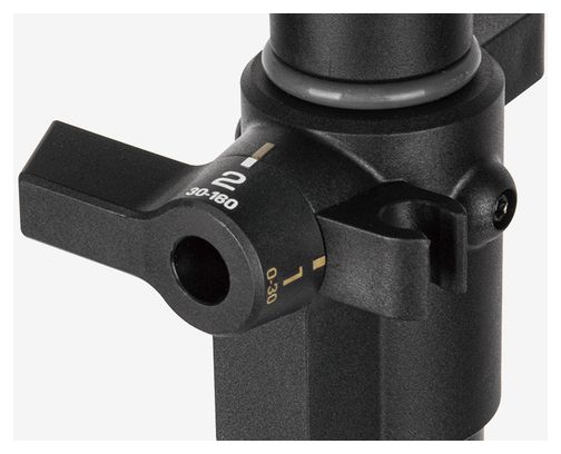 Pompa da pavimento Topeak Joe Blow Tubi a 2 stadi (max 160 psi / 11 bar) nera/oro
