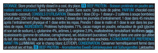 Beef Protein (1 8kg) - Biotech Usa - Chocolat Noix De Coco - Protéines De Bœuf