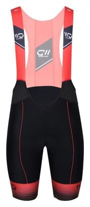 Cuissard vélo homme WAVE noir/rouge