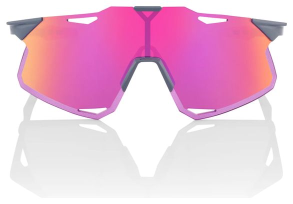 100% Hypercraft Sunglasses Tokyo Night Grey / Purple Multilayer Mirror