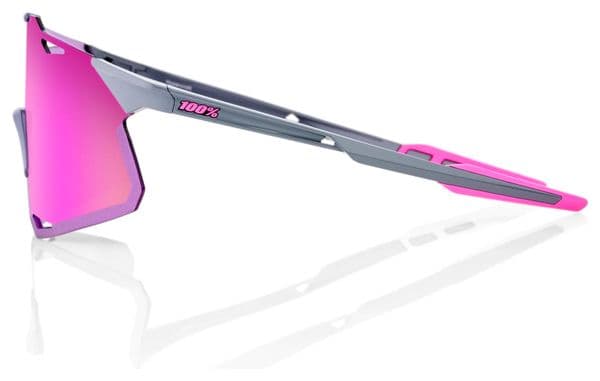 100% Hypercraft Sunglasses Tokyo Night Grey / Purple Multilayer Mirror