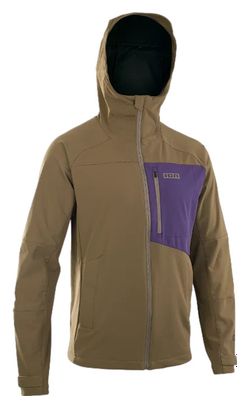 Softshell-Jacke für Mountainbiker Shelter 2L Braun