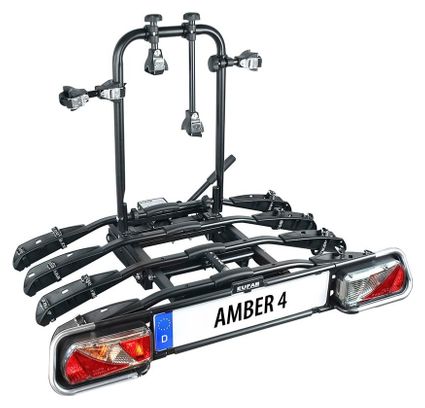Porte-vélos plateforme sur attelage 4 vélos AMBER IV - EUFAB
