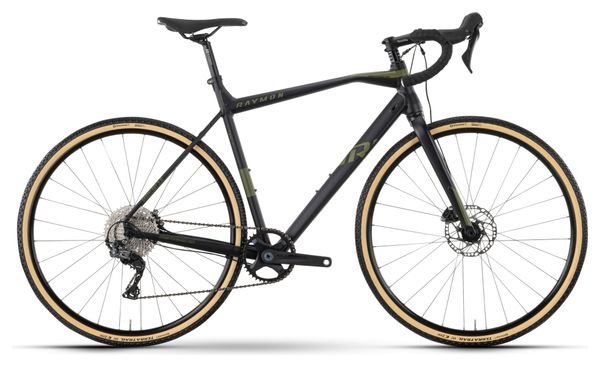 Gravelbike Raymon GravelRay 5.0 Shimano GRX 11V 700mm Zwart/Groen