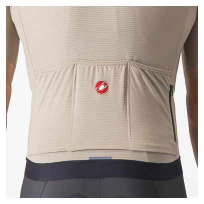 Castelli Espresso Beige Jersey met korte mouwen