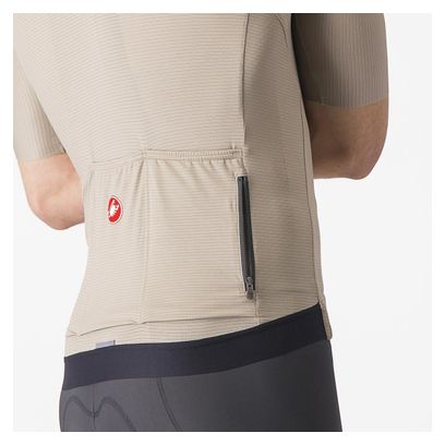 Castelli Espresso Beige Jersey met korte mouwen