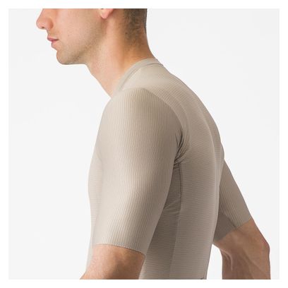 Castelli Espresso Beige Jersey met korte mouwen