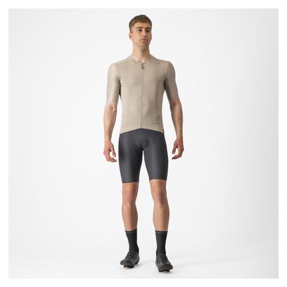 Castelli Espresso Beige Jersey met korte mouwen