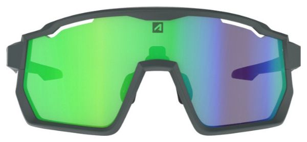 Coffret Lunettes AZR Pro Race RX Carbone Mat/Noir / Ecran hydrophobe Vert 