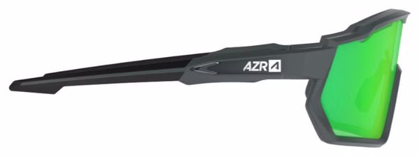 Coffret Lunettes AZR Pro Race RX Carbone Mat/Noir / Ecran hydrophobe Vert 