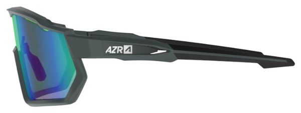 Coffret Lunettes AZR Pro Race RX Carbone Mat/Noir / Ecran hydrophobe Vert 