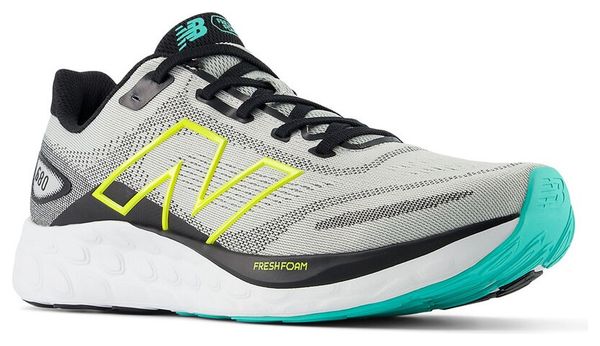 Chaussures Running New Balance Fresh Foam 680 v8 Gris/Jaune Homme