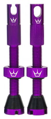 Peaty&#39;s x Chris King MK2 60mm Tubeless Valves Purple