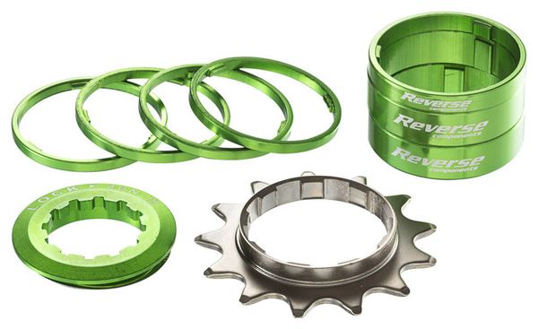 Kit Single Speed Reverse Pignon 13 Dents Vert