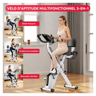 Vélo d'appartement Fitness C magnétique pliable noir