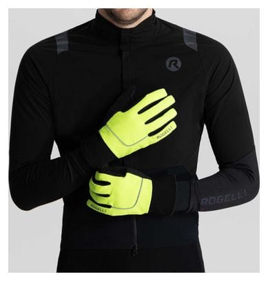 Gants Velo Long De Hiver Rogelli Essential - Homme - Fluor