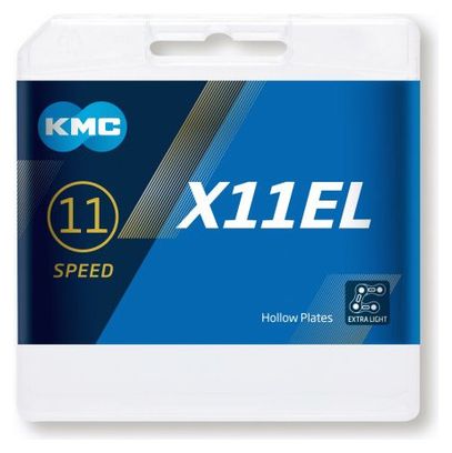 Chaîne KMC X11EL 118 Maillons Blacktech