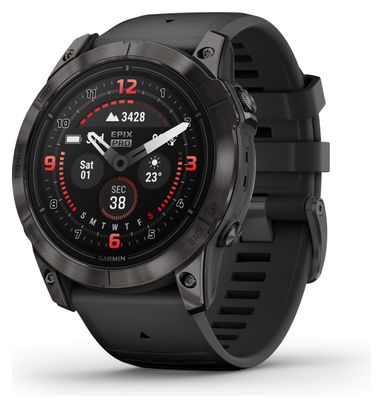 Montre de Sport Garmin Epix Pro Gen 2 Sapphire Titane 51mm Noir Carbon Gris