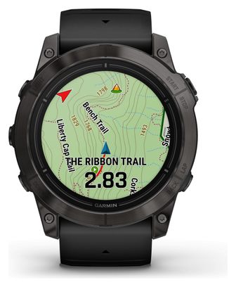 Garmin Epix Pro Gen 2 Sapphire Titanium 51mm Zwart Carbon Grey Sporthorloge