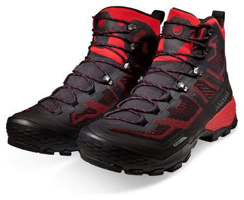 Chaussures de Randonnée Mammut Ducan High Gore-Tex Noir/Rouge