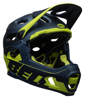 Refurbished Product - Bell Super DH Mips Removable Chinstrap Helmet Blue Yellow 2022