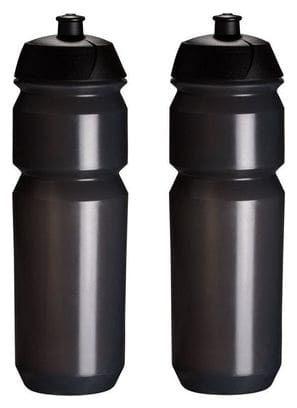 2x Bidons 750 ml - Noir transparent