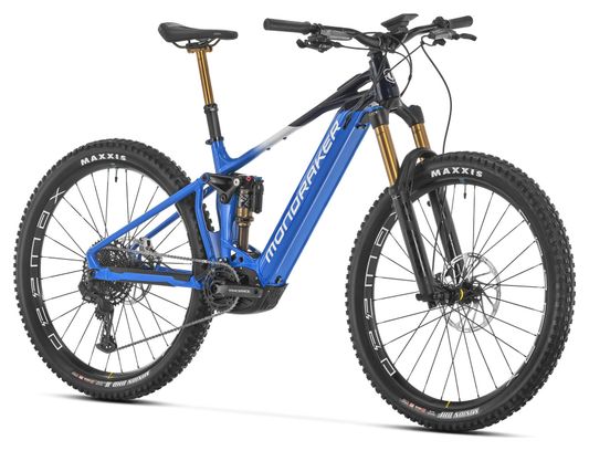 Mondraker Crafty RR MTB elettrica a sospensione totale Sram GX/NX Eagle 12S 750 Wh 29'' Blu Nero 2024