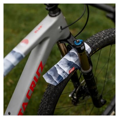 Garde-Boue Slicy MTB Front Hakuba Blanc / Rouge