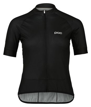 Dames Poc Essential Road Logo Short Sleeve Jersey Zwart