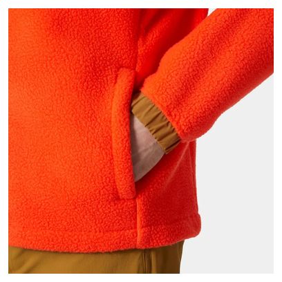 Heren Helly Hansen Panorama Pile Snap Fleec Jas Rood