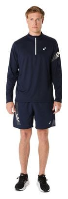 Asics Icon Blue Men's 1/2 Zip Top