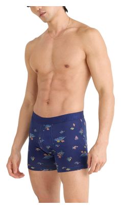 Saxx DropTemp Cooling Cotton Fly Island Life Midnight Navy Blue Boxershort