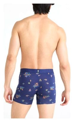 Saxx DropTemp Cooling Cotton Fly Island Life Midnight Navy Blue Boxershort