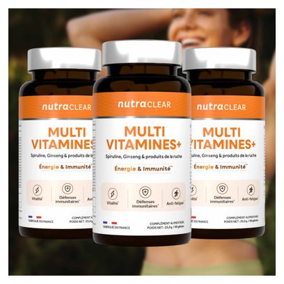 Multivitamines + : Cure 3 Mois - Nutraclear - Multivitamines