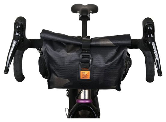 Woho XTouring Add-on Handlebar Pack Dry 3L Lenkertasche Schwarz Cyber-Camo Diamond