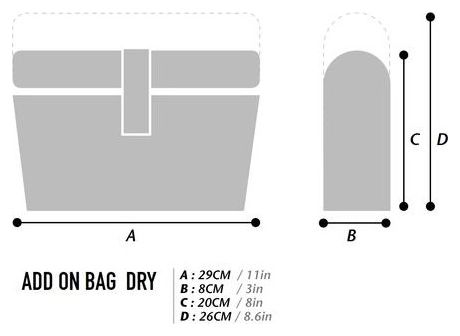 Woho XTouring Add-on Handlebar Pack Dry 3L Lenkertasche Schwarz Cyber-Camo Diamond