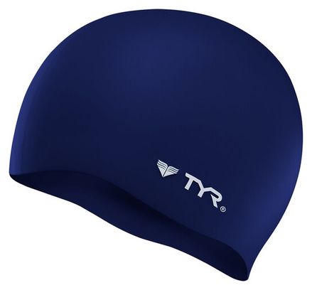 Bonnet de Bain TYR Silicon Cap No Wrinkle Bleu Marine