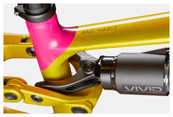 Bicicleta de montaña con suspensión total Cannondale Bad Habit 2 Sram 12V MX (29/27,5'') Amarillo/Rosa