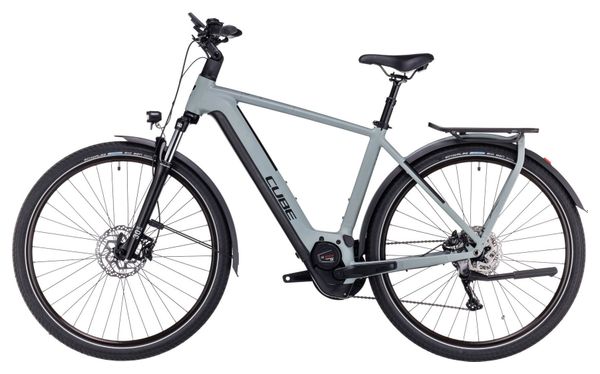 Cube Kathmandu Hybrid One 625 Electric City Bike Shimano Deore 10S 625 Wh 700 mm Swamp Grey Green 2023