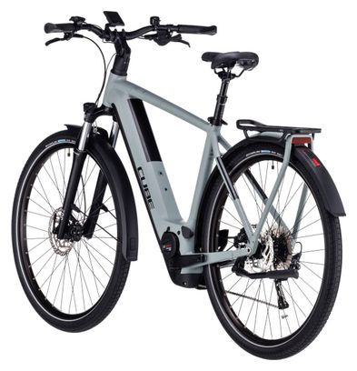 Cube Kathmandu Hybrid One 625 Electric City Bike Shimano Deore 10S 625 Wh 700 mm Swamp Grey Green 2023