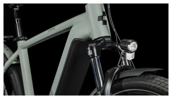 Cube Kathmandu Hybrid One 625 Electric City Bike Shimano Deore 10S 625 Wh 700 mm Swamp Grey Green 2023