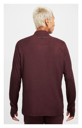 Top 1/2 Zip Nike Trail Red Uomo