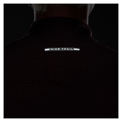Heren Nike Trail Red 1/2 Zip Top