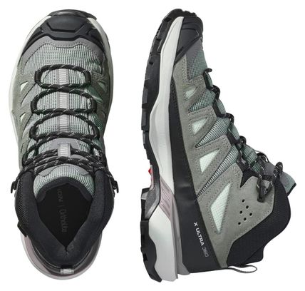 Chaussures de Randonnée Salomon X Ultra 360 Leather Mid GTX Vert Femme