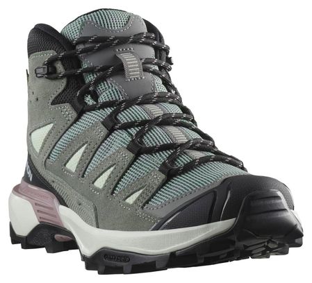 Chaussures de Randonnée Salomon X Ultra 360 Leather Mid GTX Vert Femme