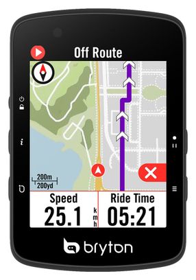 Compteur GPS Bryton Rider 650T (Pack Capteurs Cardio / Vitesse / Cadence)