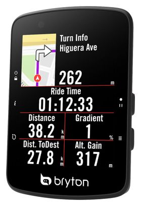 Compteur GPS Bryton Rider 650T (Pack Capteurs Cardio / Vitesse / Cadence)