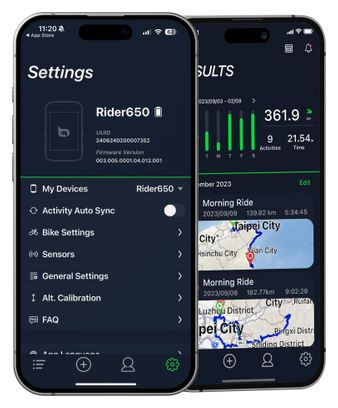 Compteur GPS Bryton Rider 650T (Pack Capteurs Cardio / Vitesse / Cadence)