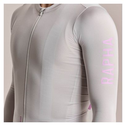 Maillot Manches Longues Rapha Pro Team Lightweight III Silver Homme