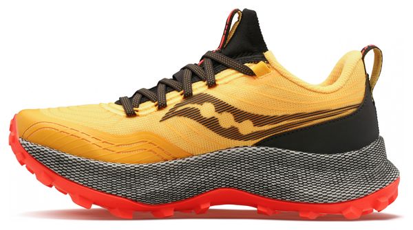 Saucony Endorphin Trail Yellow Red Men's Trail Running Shoes